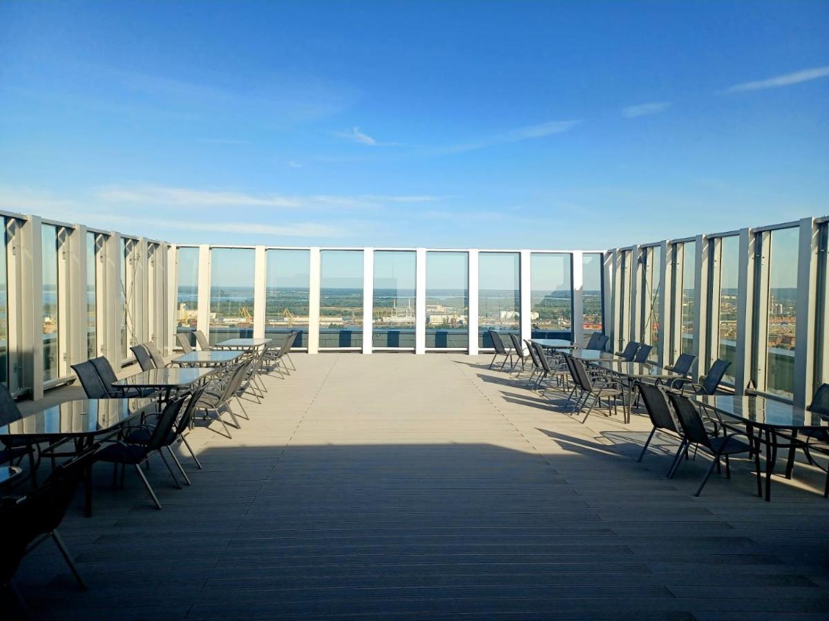 Hanza Tower Ajp Lux Apartment Szczecin Bagian luar foto