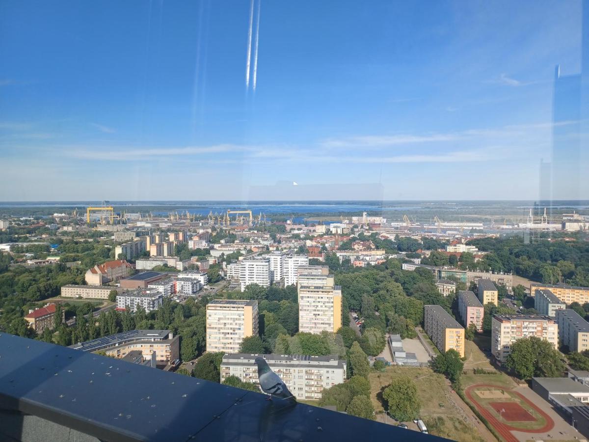 Hanza Tower Ajp Lux Apartment Szczecin Bagian luar foto